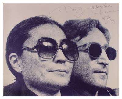 Lot #4015 John Lennon and Yoko Ono Signed Photograph by David M. Spindel