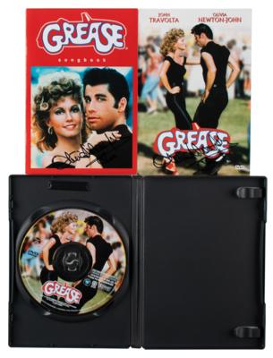 Lot #4425 Olivia Newton-John Thrice-Signed Grease DVD - Image 2