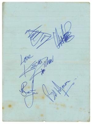 Lot #4097 Rolling Stones Signatures