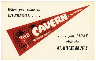 Lot #4045 Beatles 1963 Cavern Club Promo Card - Image 2