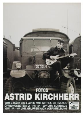 Lot #4058 John Lennon: Astrid Kirchherr Signed Poster