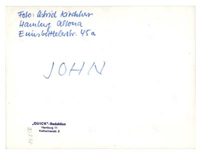 Lot #4057 John Lennon: Astrid Kirchherr Original Photograph - Image 2