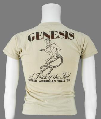 Lot #4400 Genesis 1976 'A Trick of the Tail' North America Tour Shirt - Image 2