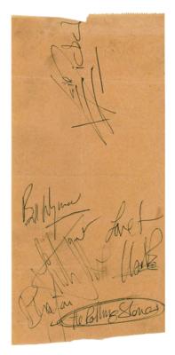 Lot #4094 Rolling Stones Signatures