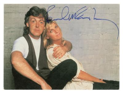 Lot #4021 Paul McCartney Signed Postcard - Image 1