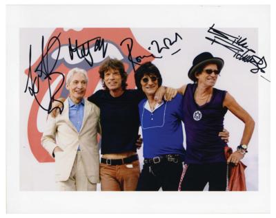 Lot #4096 Rolling Stones Signed Photograph