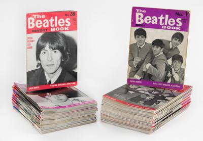 Lot #4040 Beatles Book Monthly Magazine Complete Run of (77)