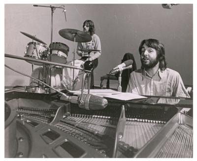 Lot #4041 Beatles (2) Original 1970 'Let It Be' Recording Sessions Photographs - Image 1