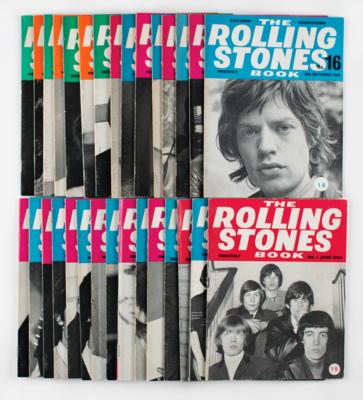 Lot #4102 Rolling Stones Book Monthly Magazine Complete Run of (30)