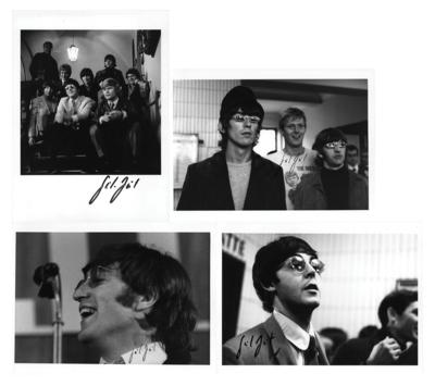 Lot #4049 Beatles: Gunter Zint (4) Signed Photographs