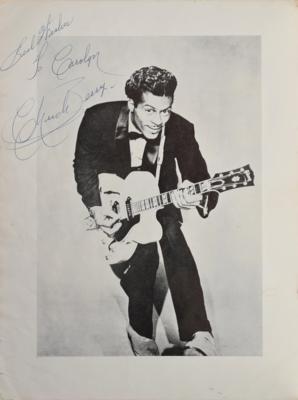 Lot #4245 Chuck Berry and Carl Perkins Signed Program - Image 1