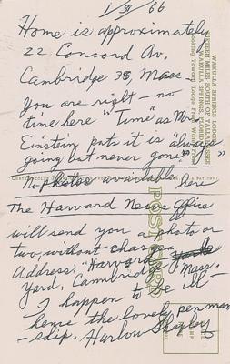 Lot #385 Harlow Shapley Autograph Letters Signed (3) - Image 3