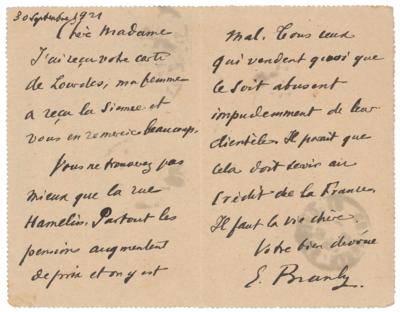 Lot #205 Edouard Branly Autograph Letter Signed - Image 1