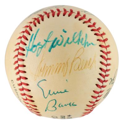 Lot #941 Baseball Hall of Famers (8) Signed Baseball - Image 3