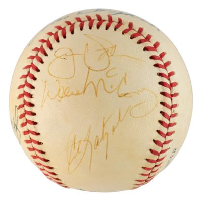 Lot #941 Baseball Hall of Famers (8) Signed Baseball - Image 4