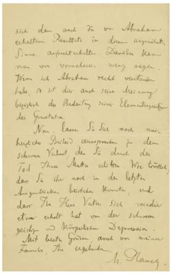 Lot #146 Max Planck Autograph Letter Signed on Max Abraham's Theory of Gravitation - Image 4