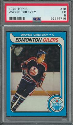 Lot #915 1979 Topps #18 Wayne Gretzky RC PSA EX 5