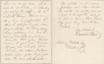 Lot #76 Franklin Pierce Autograph Letter Signed as President - Image 2