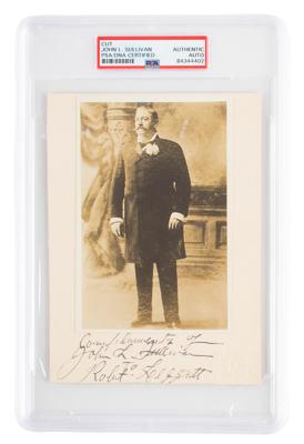 Lot #927 John L. Sullivan Signed Photograph
