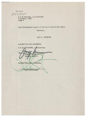 Lot #877 Phil Spector Document Signed - Image 2