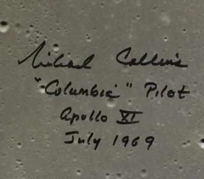 Lot #569 Michael Collins Signed Oversized Photograph - Image 2