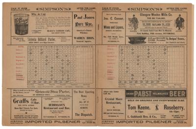 Lot #995 Pittsburgh Pirates: 1902 Program with Honus Wagner - Image 4
