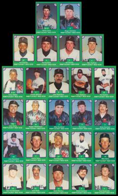 Lot #930 1984 TCMA Pawtucket Red Sox Complete Set with Signed Roger Clemens Card
