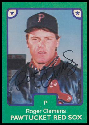 Lot #930 1984 TCMA Pawtucket Red Sox Complete Set with Signed Roger Clemens Card - Image 2