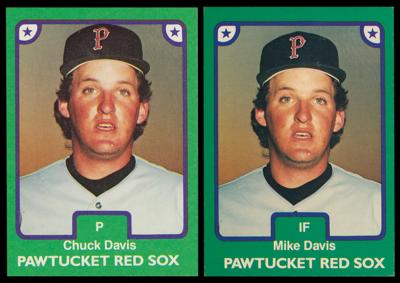 Lot #930 1984 TCMA Pawtucket Red Sox Complete Set with Signed Roger Clemens Card - Image 4