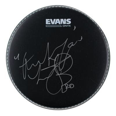 Lot #875 Charlie Watts Signed Drum Head - Image 1