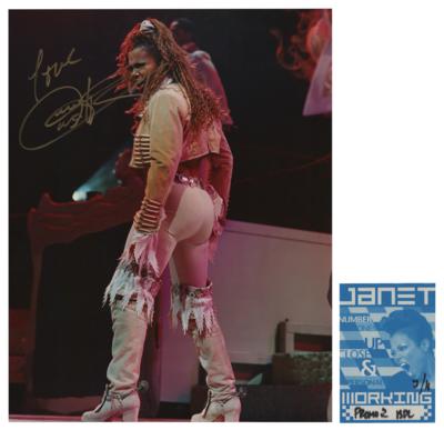 Lot #894 Janet Jackson Signed Photograph