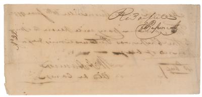 Lot #5 William Henry Harrison Autograph Document Signed - Image 2