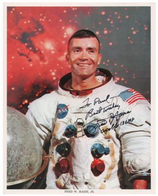 Lot #581 Fred Haise Signed Photograph - Image 1