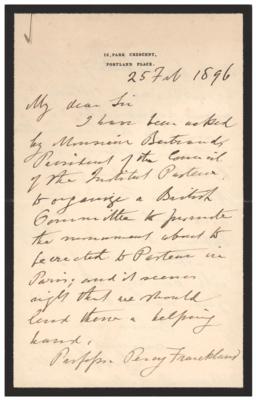 Lot #309 Joseph Lister Autograph Letter Signed - Image 1
