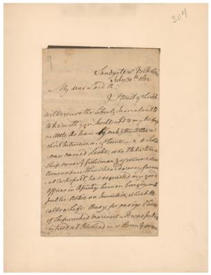Lot #425 William Wilberforce Autograph Letter