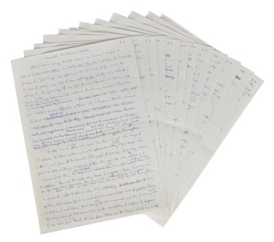 Lot #348 Max Perutz Handwritten Manuscript and Autograph Letter Signed - Image 2
