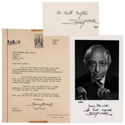 Lot #661 Yousuf Karsh (3) Signed Items