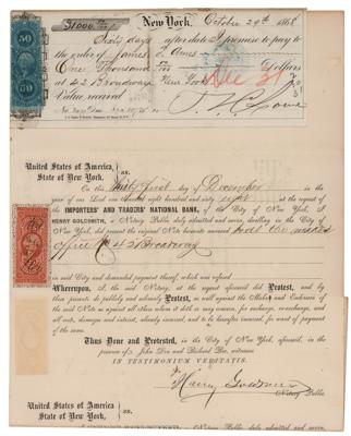 Lot #530 Thaddeus Lowe Document Signed - Image 1