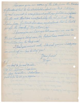 Lot #178 Meyer Lansky Autograph Letter Signed - Image 2