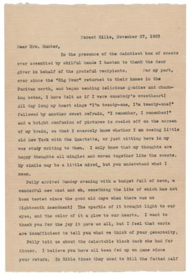 Lot #284 Helen Keller Typed Letter Signed