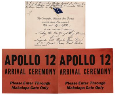 Lot #550 Apollo 12 (2) Arrival Ceremony Passes