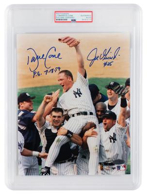 Lot #991 NY Yankees: Cone and Girardi Signed Photograph - Image 1