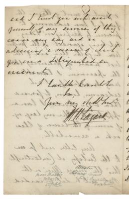 Lot #303 Austen Henry Layard Autograph Letter Signed - Image 4