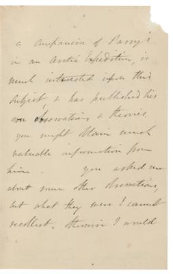 Lot #323 Francis Leopold McClintock Autograph Letter Signed - Image 3