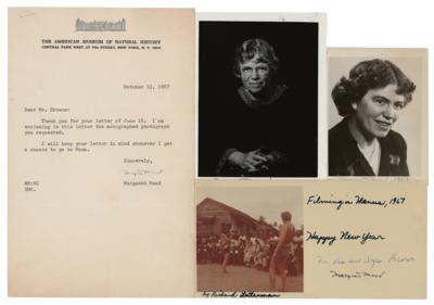 Lot #326 Margaret Mead (4) Signed Items