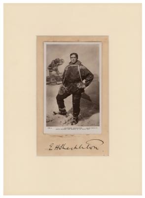 Lot #384 Ernest Shackleton Signature