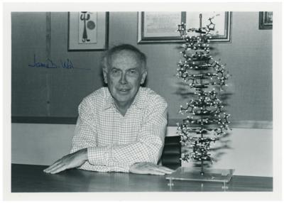 Lot #235 DNA: James D. Watson Signed Photograph