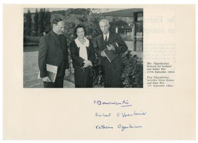 Lot #144 Robert Oppenheimer Signature - Image 1