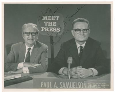 Lot #374 Paul Samuelson Signed Photograph