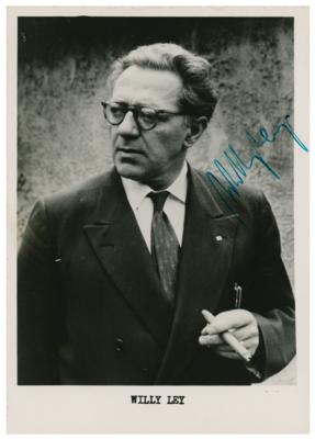 Lot #306 Willy Ley Signed Photograph - Image 1